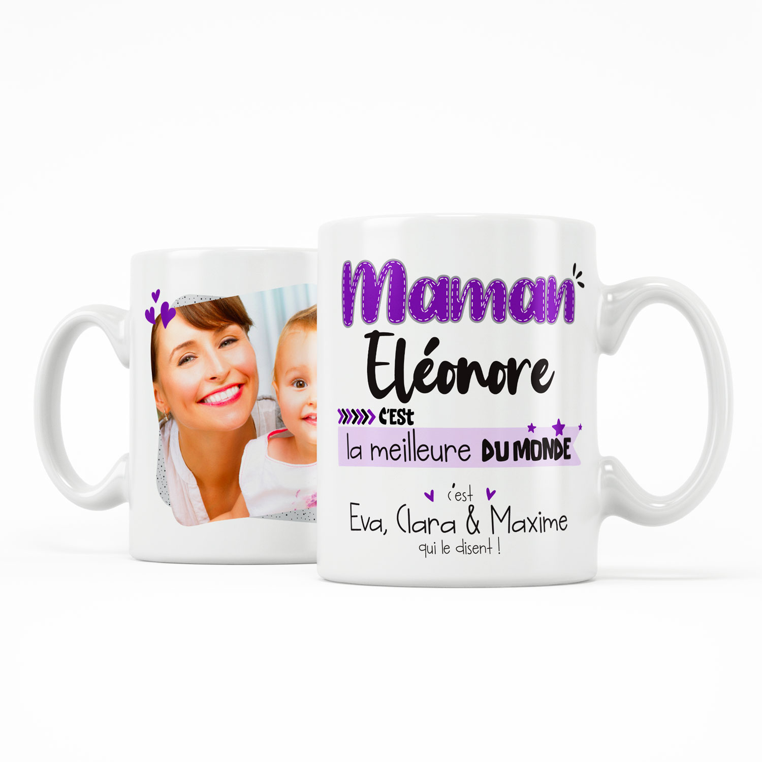 Mug meilleure maman du monde Cadeau fêtes des mères personnalisé 