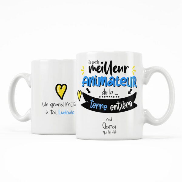 Cadeau école. Je suis le meilleur animateur de la terre entière
