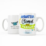 Tasse animateur. Mug mon animateur il est parfait avec prénom