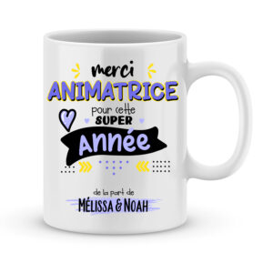 Cadeau école | Mug animatrice merci pour cette super année