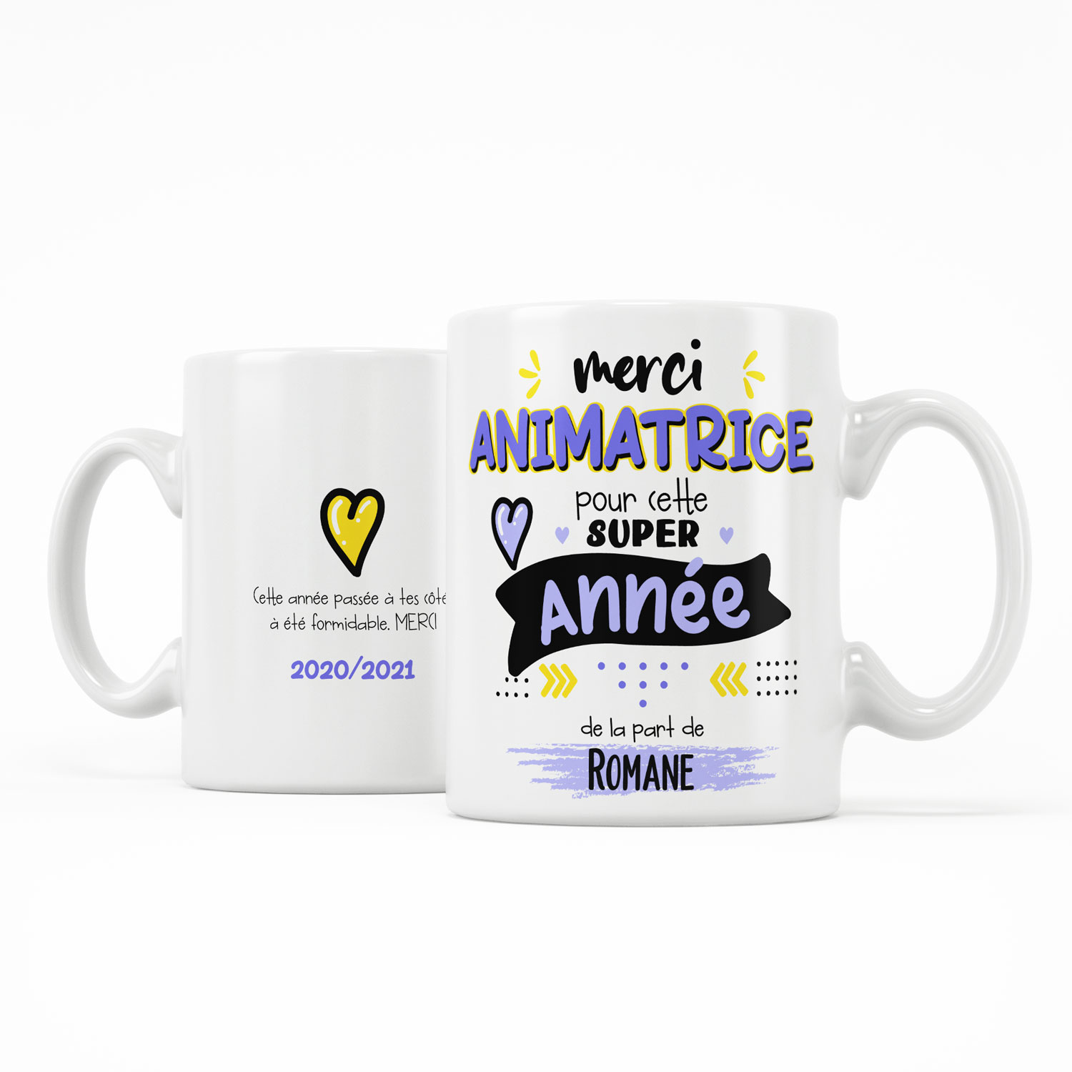 Mug Formidable Collègue blanc, Tasse Cadeau Départ Travail