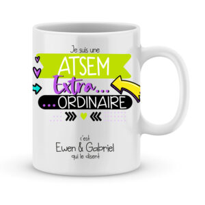 Mug Personnalisé - Joyeux Noël Marraine/Nounou/Atsem - TESCADEAUX