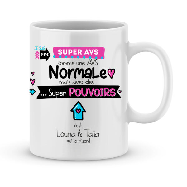 Mug nounou super pouvoir - Rose Avril