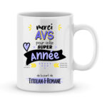 Cadeau AVS Merci. Mug merci AVS pour cette super année