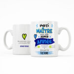 Cadeau pour maître. Mug personnalisé pour maître merci