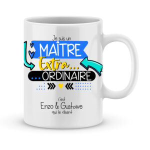 Cadeau pour maître. Mug personnalisé pour maître extraordinaire