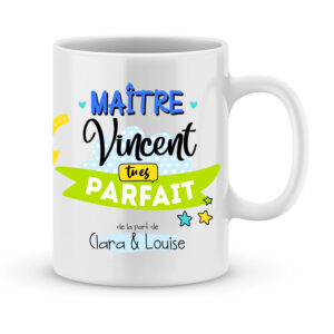 Cadeau pour maître. Mug personnalisé pour maître tu es parfait