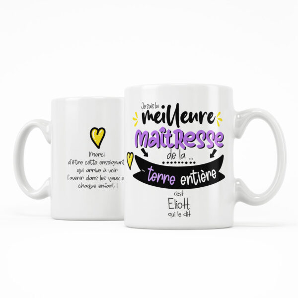 Cadeau maîtresse d'école. Je suis la meilleure maîtresse de la terre entière
