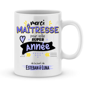 Cadeau pour maîtresse. Merci maîtresse pour cette super année