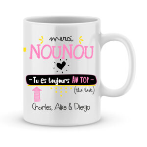 Paroles d'amour Cadeau Nounou Noel Anniversaire La meilleure Nounou du  monde entier Idée cadeau Noël fêtes de fin d'année Tasse originale pour ma  Nounou : : Cuisine et Maison