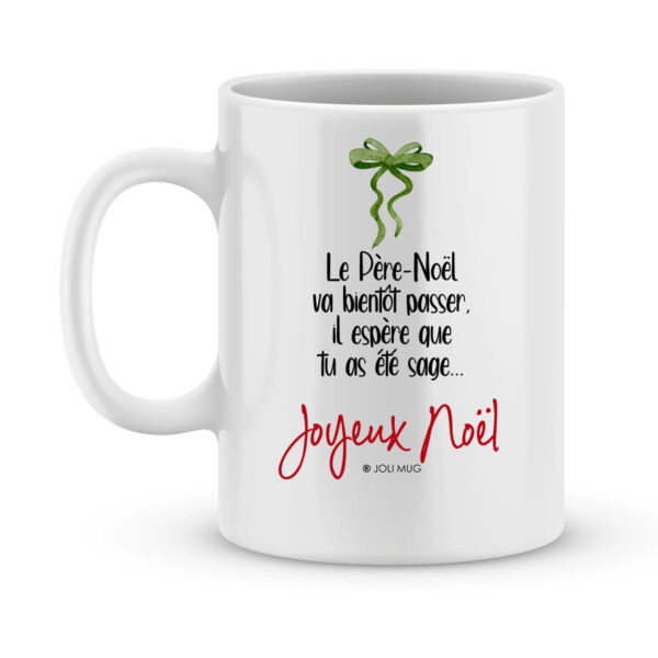 Cadeau frère noël. Mug prénoms et illustrations bottes de noël - Joli Mug