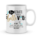 Cadeau départ en retraite - Mug à personnaliser ; c'est la belle vie