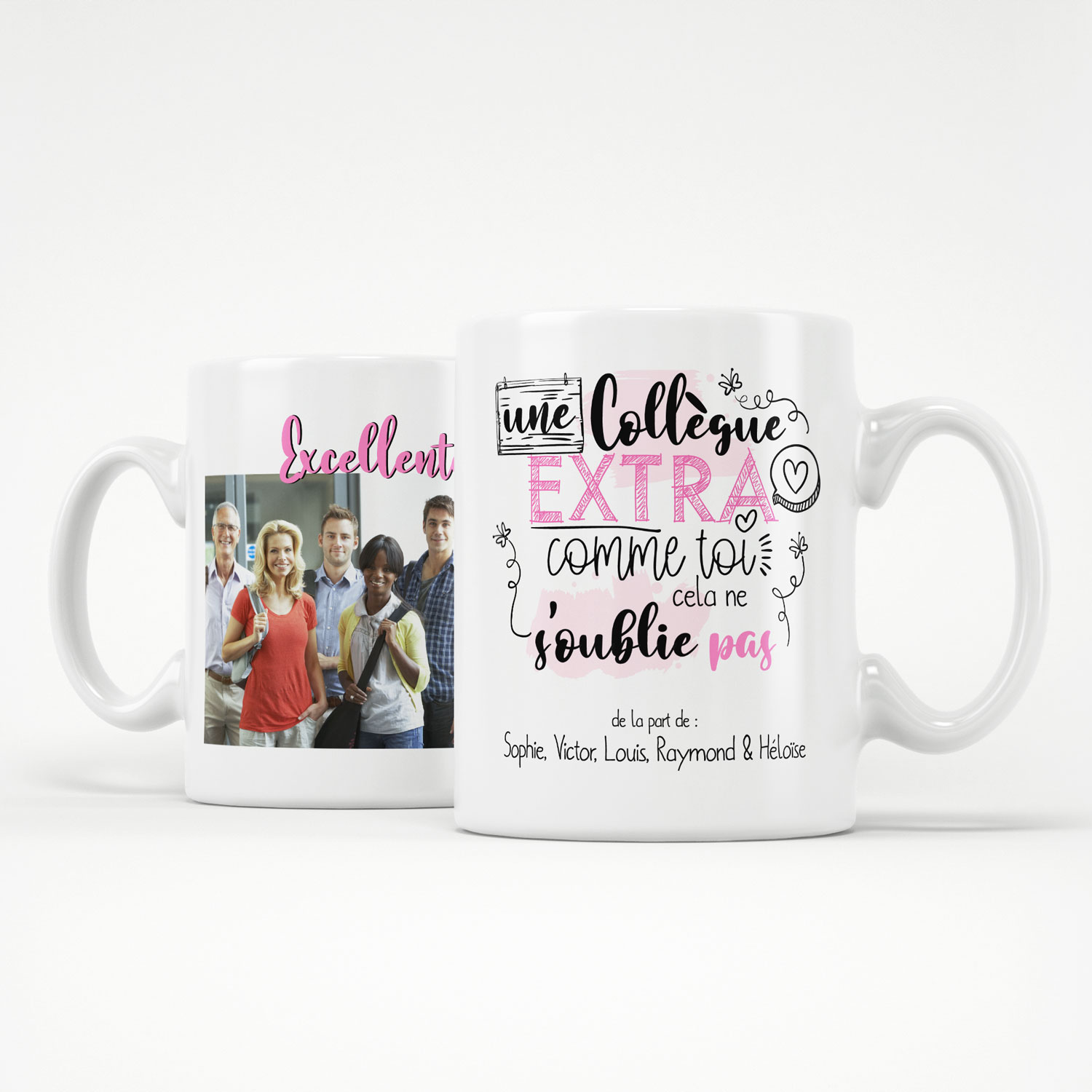 Mug super collègue personnalisable - Tasse super collègue - Cadeau