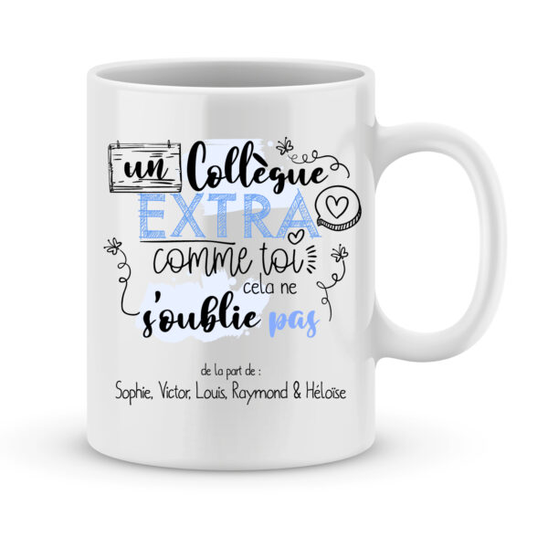 Mug super collègue personnalisable - Tasse super collègue - Cadeau