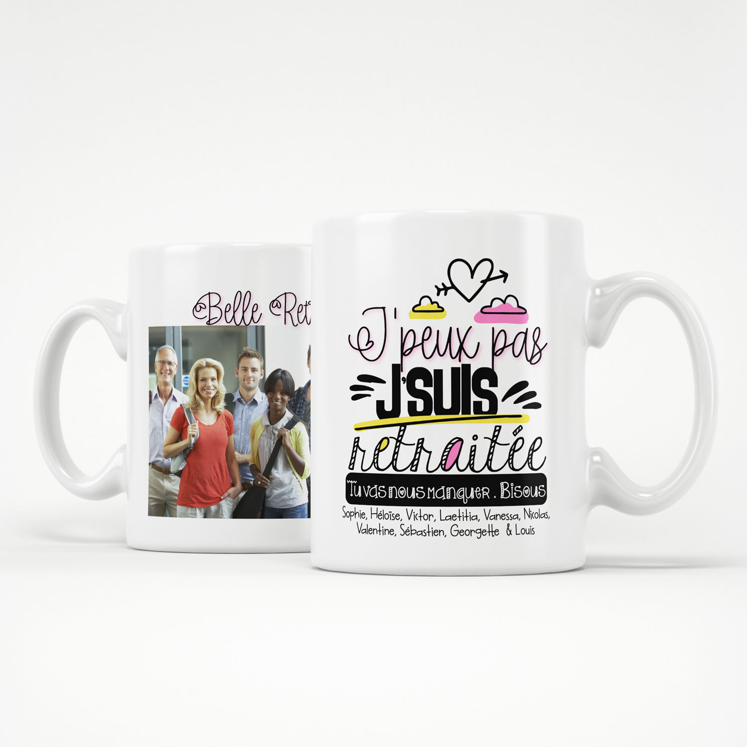 Ensemble Mug et Chaussettes Retraite - Cadeau Retraite Femme Original