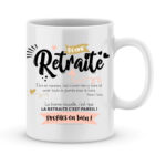 Cadeau départ retraite - Mug à personnaliser ; n'avoir rien à faire