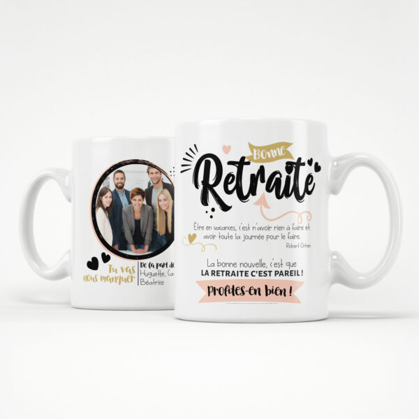 Cadeau départ retraite - Mug à personnaliser ; n'avoir rien à faire