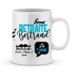 Idée cadeau retraite - Mug à personnaliser ; bonne retraite (modèle homme)