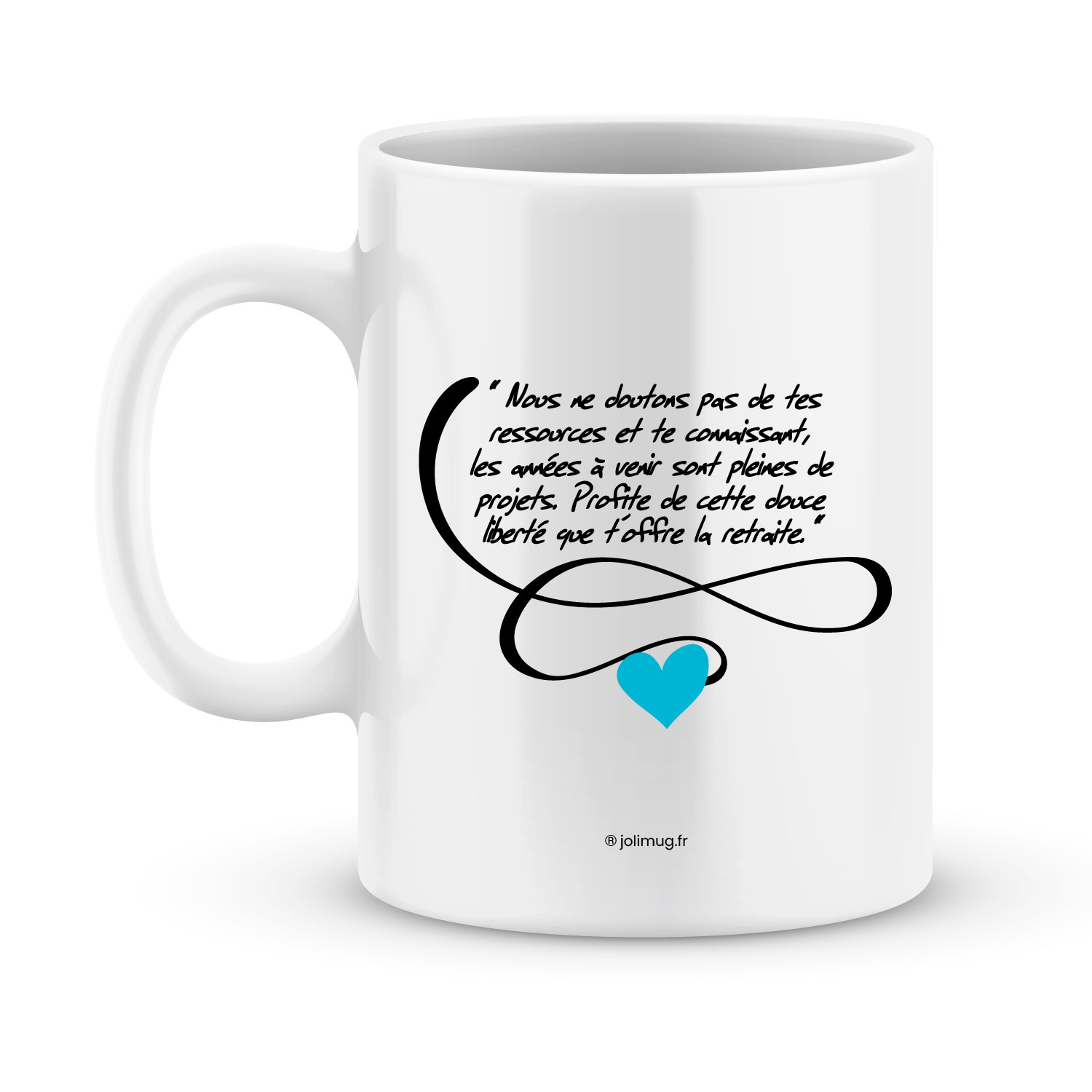 Idée cadeau retraite - Mug à personnaliser ; bonne retraite (modèle homme)