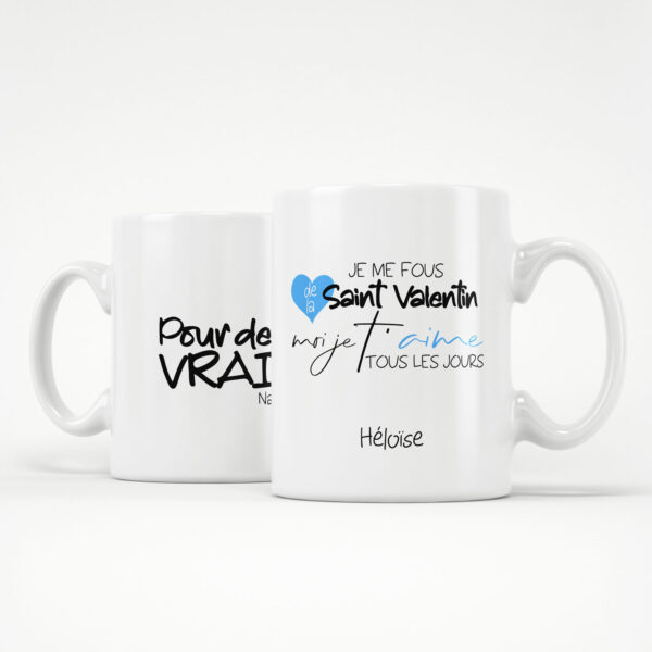 Cadeau saint valentin - Je me fous de la Saint Valentin modèle pour homme