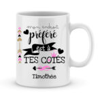 Idée cadeau saint valentin - Mug mon endroit préféré est à tes côtés