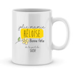 Cadeau bonne fête mamie - Mug à personnaliser jolie mamie et prénoms