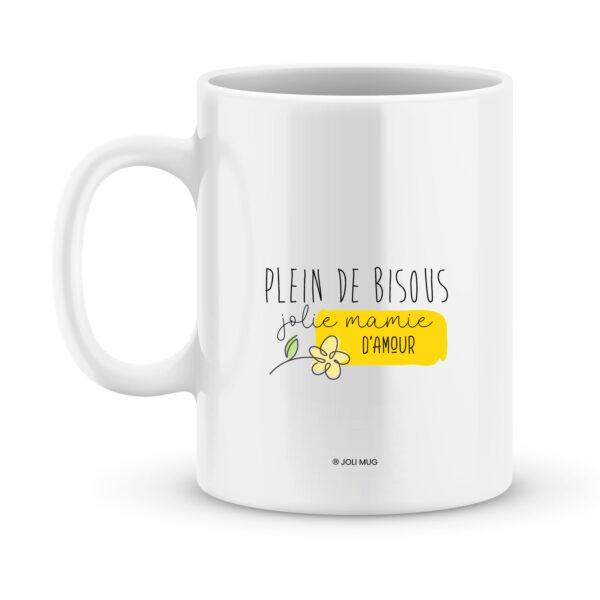 Cadeau bonne fête mamie - Mug à personnaliser jolie mamie et prénoms