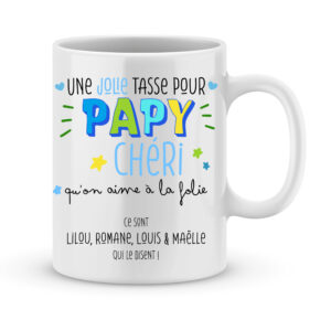 Cadeau papy  Bouteille personnalisée je suis le papy le plus génial