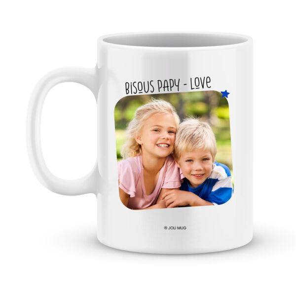 Cadeau fête des papys - Tasse personnalisée chez papy...