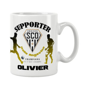 Mug Angers SCO Foot Ligue 1 à personnaliser avec prénom et numéro